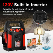 Load image into Gallery viewer, Jump Starter Air Compressor Power Bank Charger with LED Light and DC Outlet