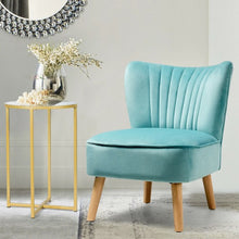 Load image into Gallery viewer, Armless Accent Chair Modern Velvet Leisure Chair-Green