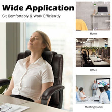 Load image into Gallery viewer, Adjustable Leather Executive Office Chair Computer Desk Chair with Armrest