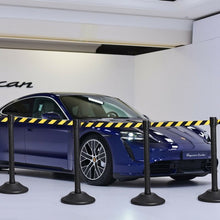 Load image into Gallery viewer, 2 Pcs Stanchion Post Crowd Control Barriers Queue Pole w/Retractable Belt-Yellow