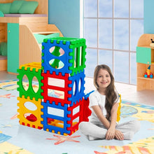 Load image into Gallery viewer, 32 Pieces Big Waffle Block Set Kids Educational Stacking Building Toy