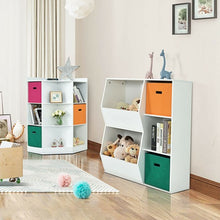Load image into Gallery viewer, Kids Toy Storage Cabinet Shelf Organizer -White