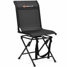Load image into Gallery viewer, Foldable 360-degree Swivel Hunting Chair with Iron Frame for All-weather Outdoor