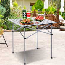 Load image into Gallery viewer, Roll Up Portable folding Camping Aluminum Picnic Table