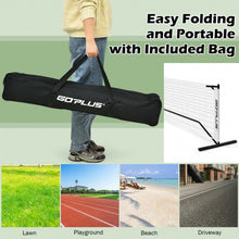 Load image into Gallery viewer, 22 Feet Portable Pickleball Net Set System with Carry Bag for Indoor Outdoor Game
