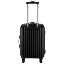 Load image into Gallery viewer, GLOBALWAY 20" ABS Carry On Luggage Travel Bag Trolley Suitcase 8 color-Black