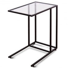 Load image into Gallery viewer, Sofa End Table Coffee Side Table with Glass Top