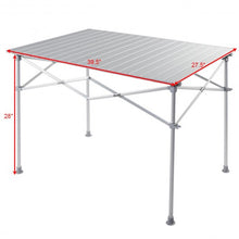 Load image into Gallery viewer, Aluminum Lightweight Folding Picnic Camping Table