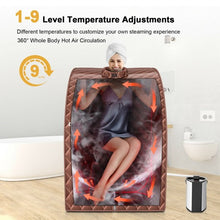Load image into Gallery viewer, Portable Personal Steam Sauna Spa with 3L Blast-proof Steamer Chair-Coffee