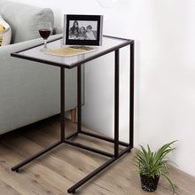 Load image into Gallery viewer, Sofa End Table Coffee Side Table with Glass Top