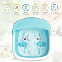 Load image into Gallery viewer, Foot Spa Bath Motorized Massager with Heat Red Light-Green