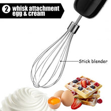 Load image into Gallery viewer, 4-in-1 Immersion Hand Blender Set w/ Food Chopper and Beaker-Black