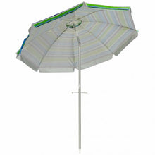 Load image into Gallery viewer, 6.5FT Sun Shade Patio Beach Umbrella with Carry Bag-Blue&Green