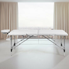 Load image into Gallery viewer, 72"L Portable Massage Table w/ Free Carry Case-White