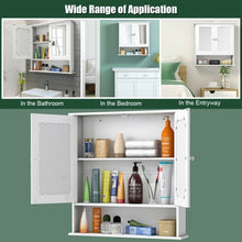 Load image into Gallery viewer, Bathroom Wall Mount Mirror Cabinet Organizer-White