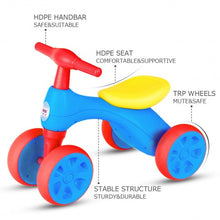 Load image into Gallery viewer, 4-wheel Baby Balance Bike with Sound and Storage Box-Red