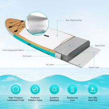 Load image into Gallery viewer, 10' Inflatable Stand up Paddle Board Surfboard SUP with Bag