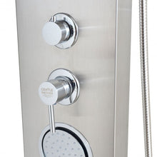 Load image into Gallery viewer, 55" Stainless Rainfall Shower Panel w/ Massage Jets