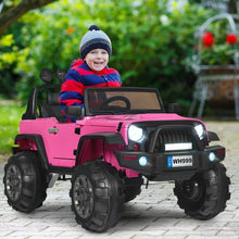 Load image into Gallery viewer, 12V Kids Spring Suspension Ride On Truck-Pink