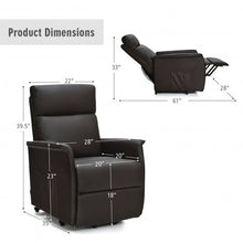 Load image into Gallery viewer, Electric Power Lift Recliner Chair with Remote Control-Coffee