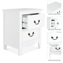 Load image into Gallery viewer, Modern Storage Bedroom End Beside Nightstand with 2 Drawers