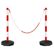 Load image into Gallery viewer, 2 Pack 34'' Traffic Delineator Poles with Fillable Base-White