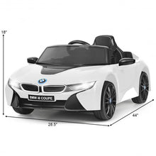 Load image into Gallery viewer, 12V Licensed BMW I8 Kids Ride On Car-White