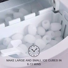 Load image into Gallery viewer, Mini Portable Compact Electric Ice Maker Machine-Silver
