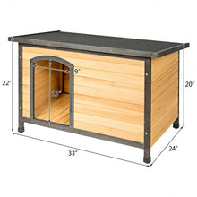 Load image into Gallery viewer, Wood Extreme Weather Resistant Pet Log Cabin-M