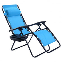 Load image into Gallery viewer, 2 pcs Folding Lounge Chair with Zero Gravity