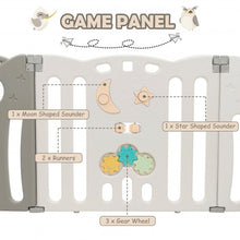 Load image into Gallery viewer, 14-Panel Baby Playpen Kids Activity Center Foldable Play Yard with Lock Door