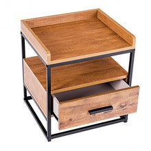 Load image into Gallery viewer, 2-Tiers End Side Table with 1 Drawer
