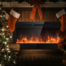 Load image into Gallery viewer, 50 " Electric Fireplace Recessed Wall Mounted with Multicolor Flame