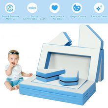 Load image into Gallery viewer, 4-in-1 Crawl Climb Foam Shapes Toddler Kids Playset-Blue