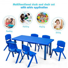 Load image into Gallery viewer, 6-pack Kids Plastic Stackable Classroom Chairs-Blue