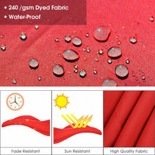 Load image into Gallery viewer, 11' Patio Offset Cantilever Umbrella 360° Rotation Aluminum Tilt-Red