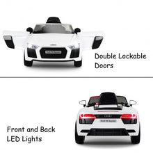 Load image into Gallery viewer, 12 V Audi R8 Spyder Licensed Electric Kids Riding Car-White