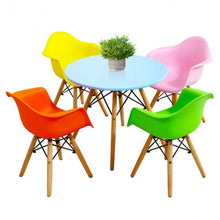 Load image into Gallery viewer, 5 Piece Kids Mid-Century Colorful Table Chair Set