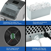 Load image into Gallery viewer, 48 Lbs Stainless Self-Clean Ice Maker with LCD Display