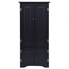 Load image into Gallery viewer, Accent Storage Cabinet Adjustable Shelves-Black