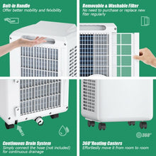 Load image into Gallery viewer, 8 000 BTU Portable Air Conditioner