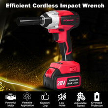 Load image into Gallery viewer, 20V Cordless Impact Wrench Brushless with 4.0 AH Battery