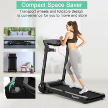 Load image into Gallery viewer, 3HP Folding Electric Treadmill Running Machine with Bluetooth Speaker-Silver