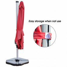 Load image into Gallery viewer, 10 ft Tilt Aluminum Square Patio Offset Cantilever Umbrella without Weight Base