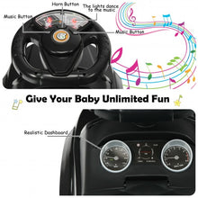 Load image into Gallery viewer, Honey Joy 3 in 1 Ride on Push Car Toddler Stroller Sliding Car with Music-Black