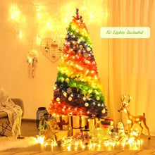 Load image into Gallery viewer, 7 ft Artificial Hinged Traditional Christmas Tree with Metal Stand