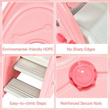 Load image into Gallery viewer, Freestanding Baby Slide Indoor First Play Climber Slide Set for Boys Girls -Pink