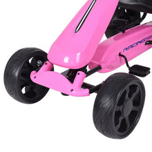 Load image into Gallery viewer, Outdoor Kids 4 Wheel Pedal Powered Riding Kart Car-Pink