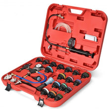 Load image into Gallery viewer, 28 pcs Pressure Tester Vacuum-Type Cooling System Refill Kit-Red