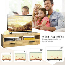 Load image into Gallery viewer, Entertainment Media Center with 2 Drawers for 60" TV